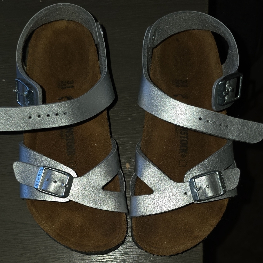 Silver Strappy Sandals